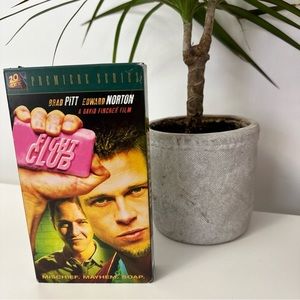 Fight Club VHS Tape (Premiere Series) Brad Pitt; Edward Norton 1999
